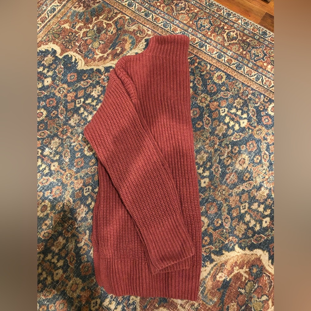 Max Studio burgundy cowl neck sweater